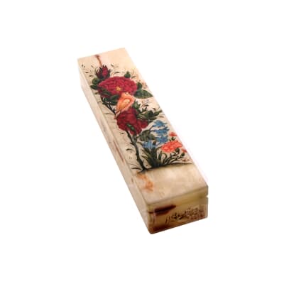 جعبه مضراب‎ ‎‎نقاشی روی سنگ‎ ‎‎25‎ cm‎ ‎‎رنگارنگ‎ ‎‎طرح‎ ‎گل و مرغ‎ ‎ ‎‎‎‎‎