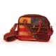 کیف مستطیل پشم ترکیب گلیم و جاجیم طرح ‏هندسی سایز ‏25*35cm‏ رنگارنگ 