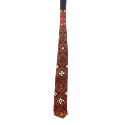 کراوات‎ ‎‎سوزن دوزی بلوچ‎ ‎‎سایز‎ ‎150‎ cm‎ ‎ ‎‎ قرمز تیره‎ ‎‎طرح‎ ‎هندسی‎ ‎ ‎‎‎‎